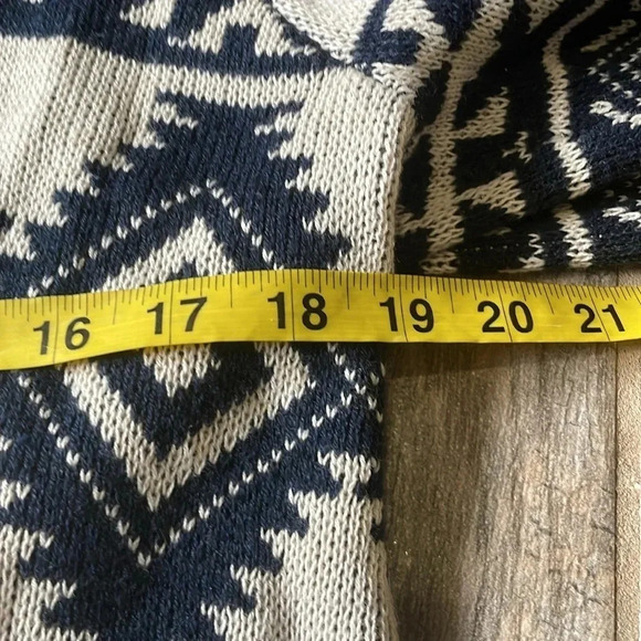 Chaps Southwest long cardigan sweater Toggle Shawl collar Women’s XS Aztec NWT - Picture 5 of 12